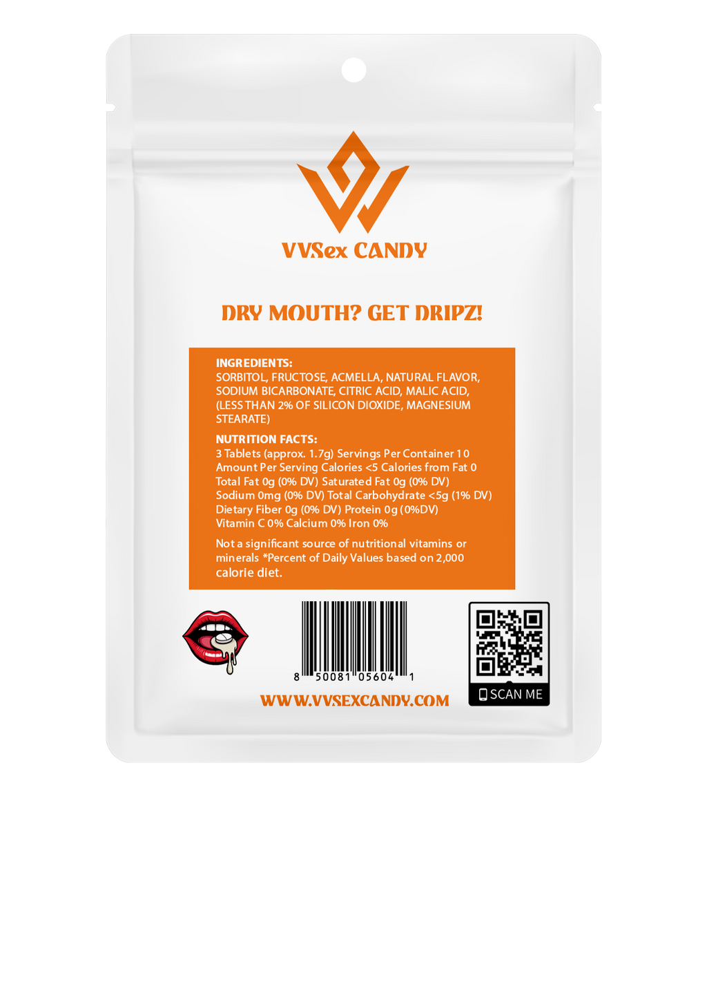 Dripz Mouth Watering Mints - 30 count bag