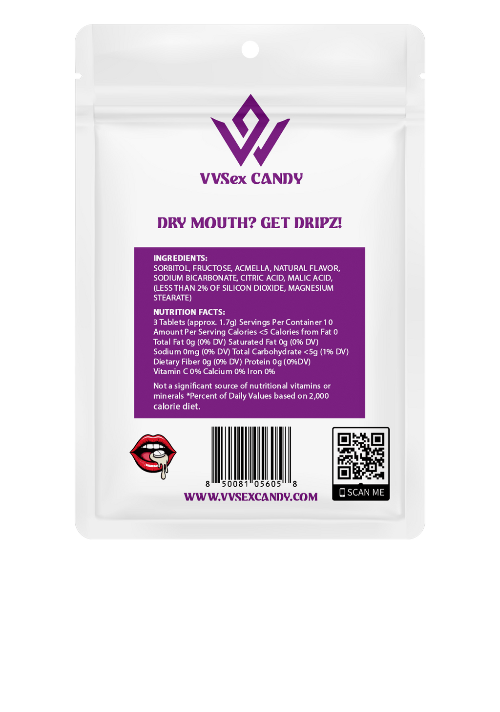 Dripz Mouth Watering Mints - 30 count bag