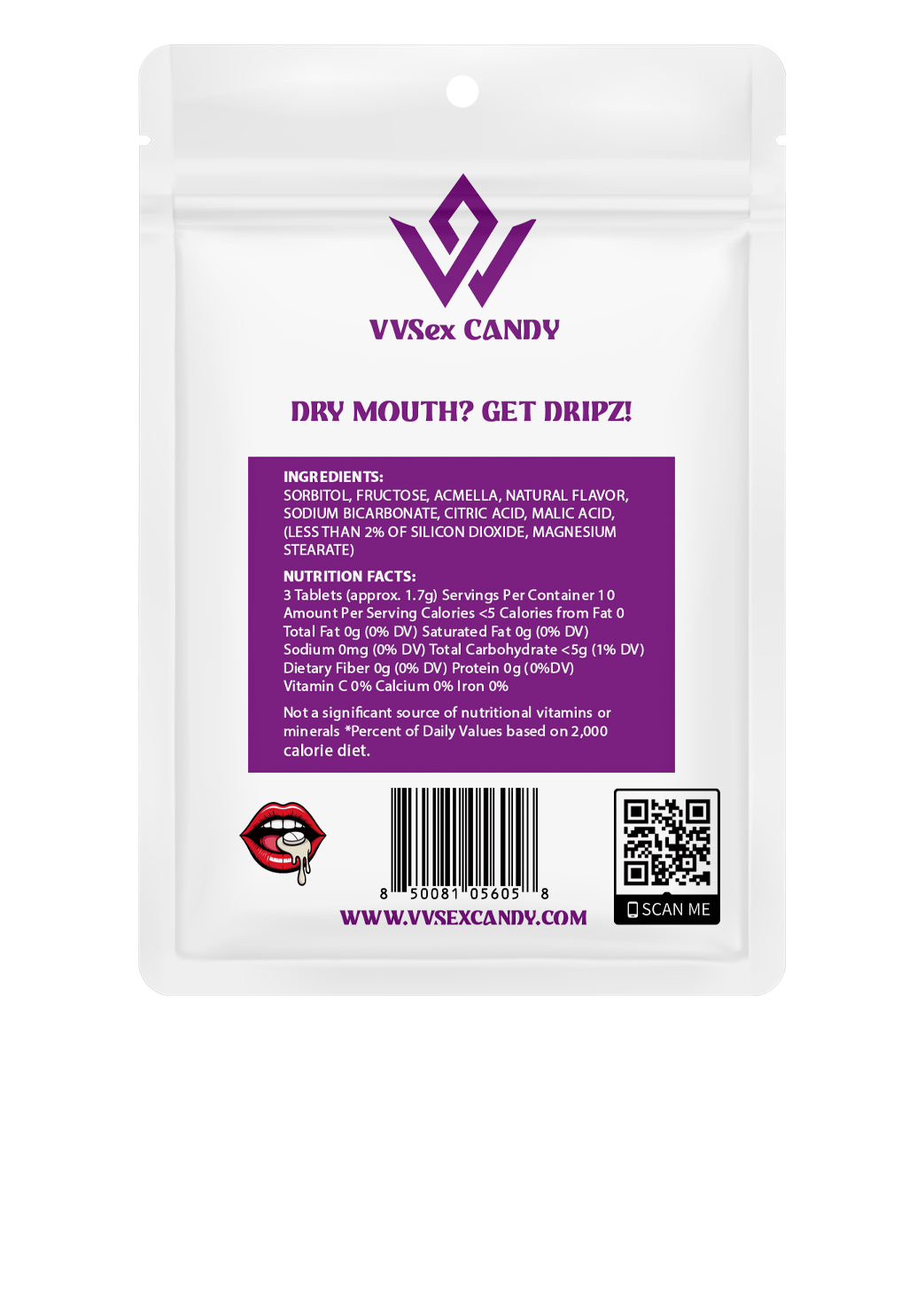 Dripz Mouth Watering Mints - 30 count bag