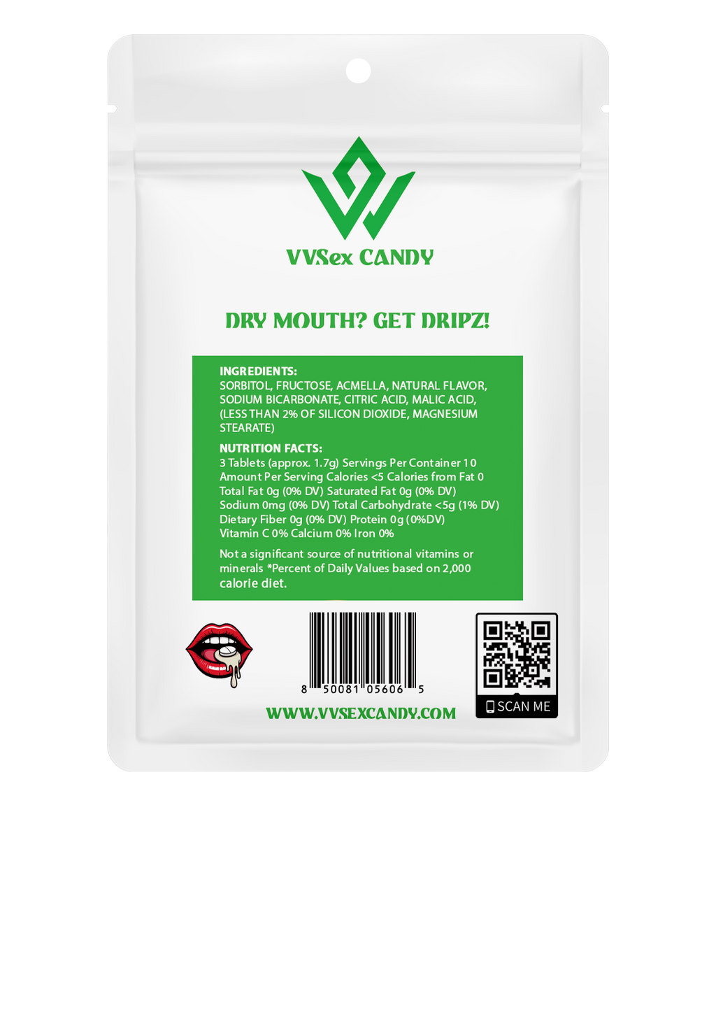 Dripz Mouth Watering Mints - 30 count bag