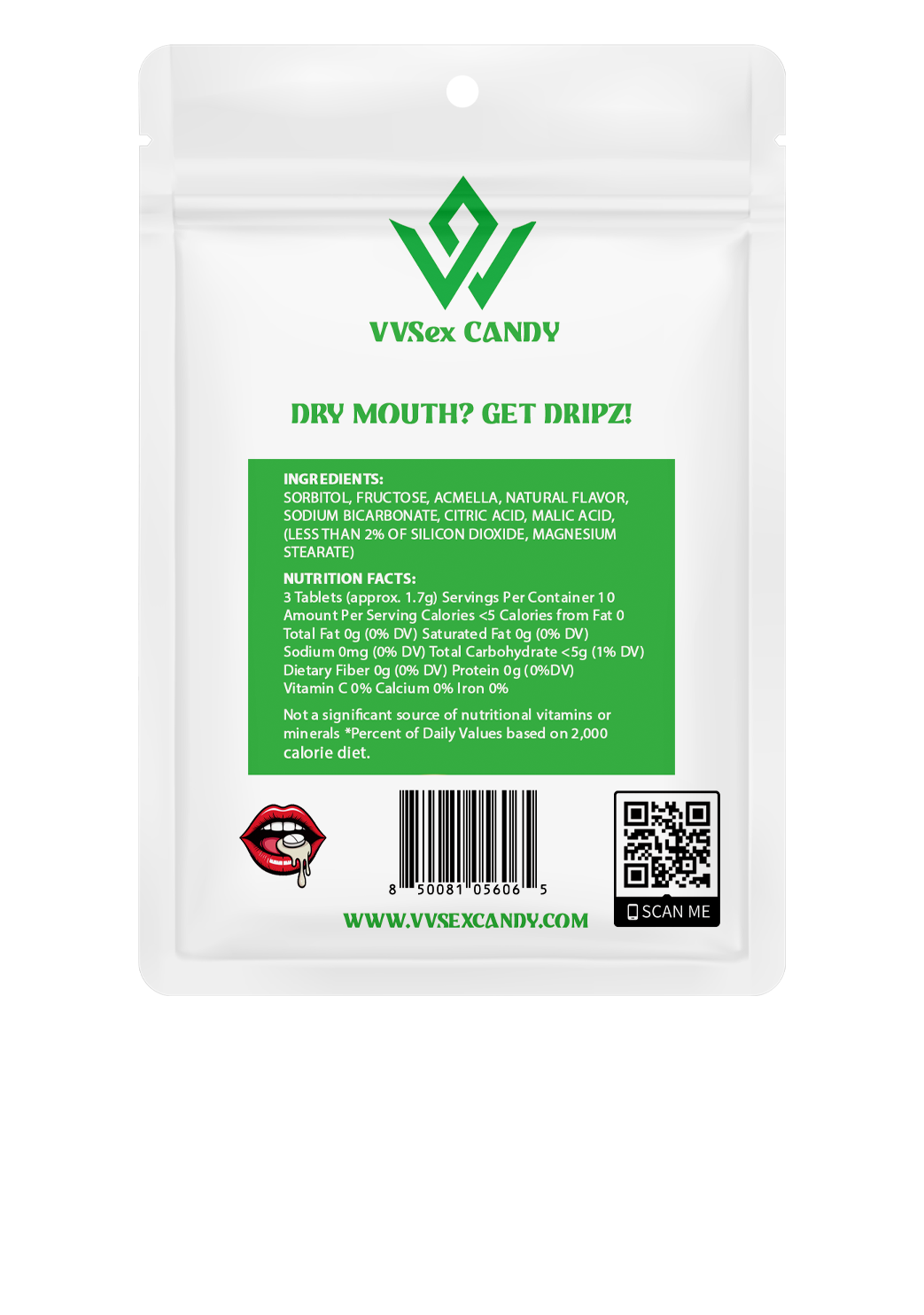 Dripz Mouth Watering Mints - 30 count bag