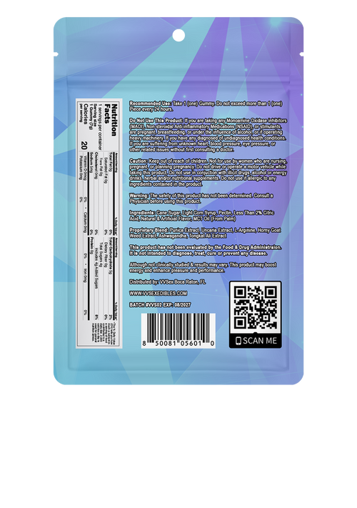 Super Hard VVSex Male Enhancement Single Dose gummies