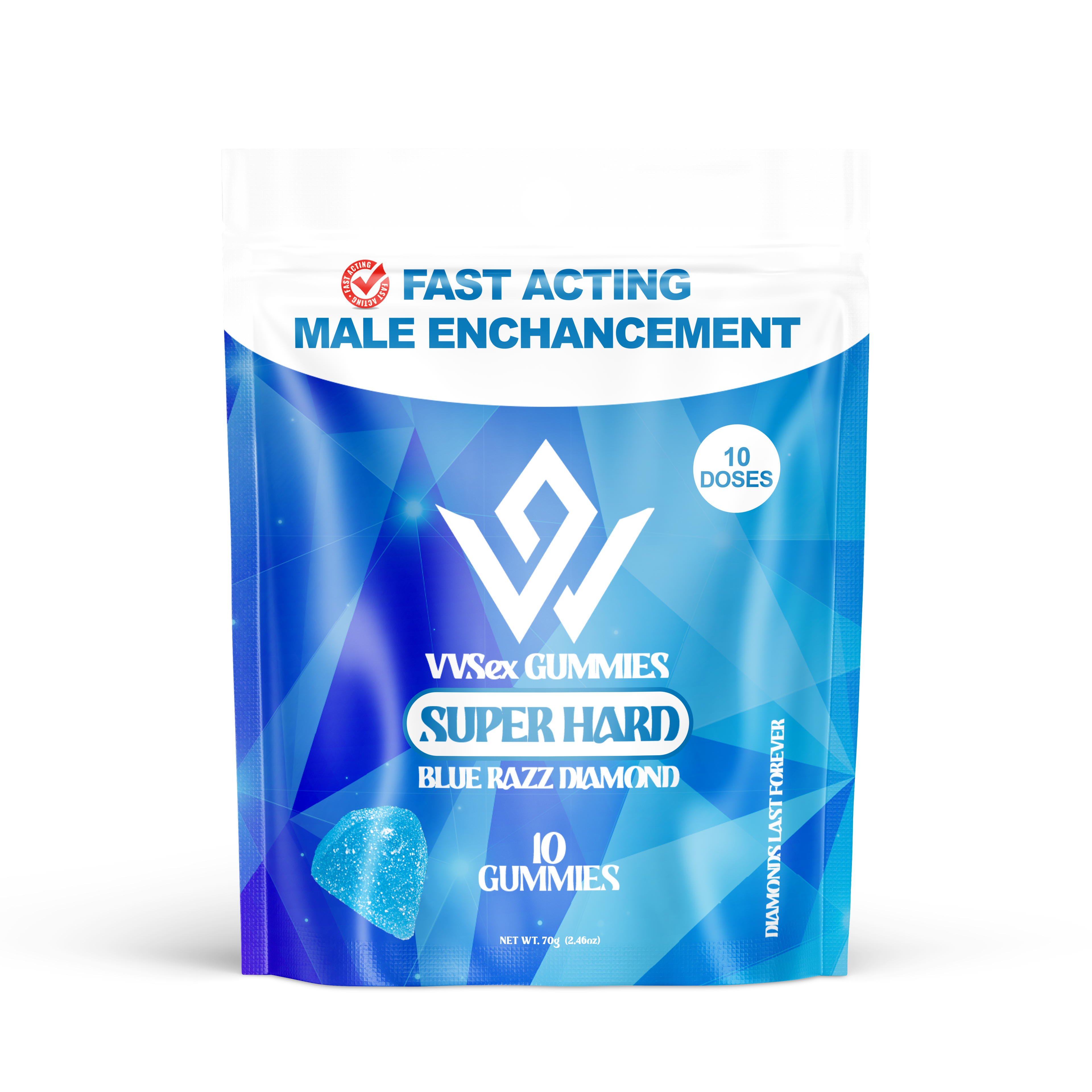 Super Hard VVSex Male Enhancement 10 Count Gummies