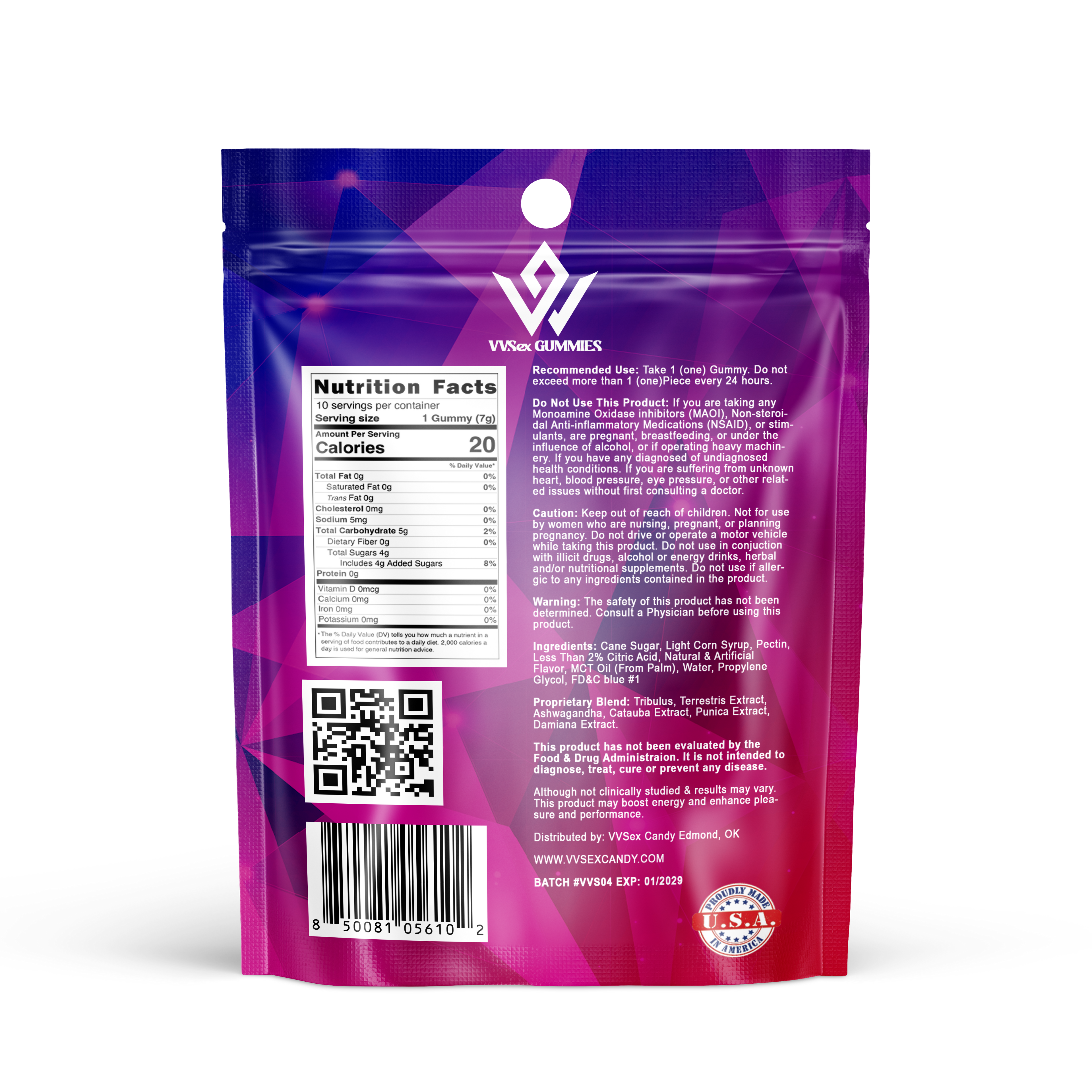 Super Wet VVSex Female Enhancement 10Ct Gummies