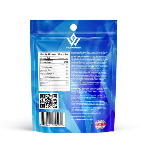 Super Hard VVSex Male Enhancement 10 Count Gummies